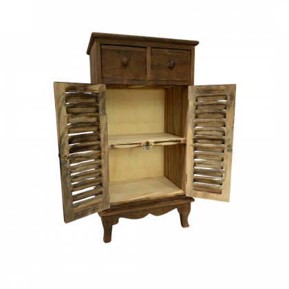 Wooden Cabinet with Two Detachable Drawers