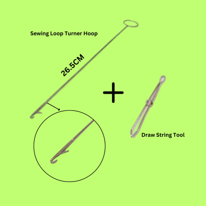 Sewing Loop Turner Hoop & Draw String Tool (Single/Set)