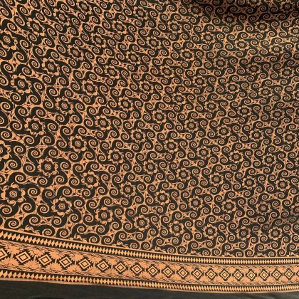 Batik Borneo Bungai Terung Bidang 45" (BB/CR/082025/01) Kain Cotton Rayon