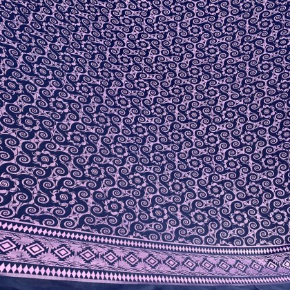 Batik Borneo Bungai Terung Bidang 45" (BB/CR/082025/01) Kain Cotton Rayon