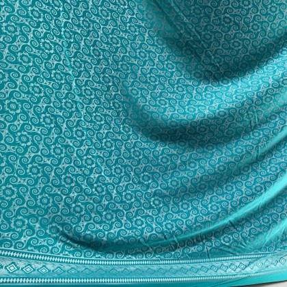 Batik Borneo Bungai Terung Bidang 45" (BB/CR/082025/01) Kain Cotton Rayon