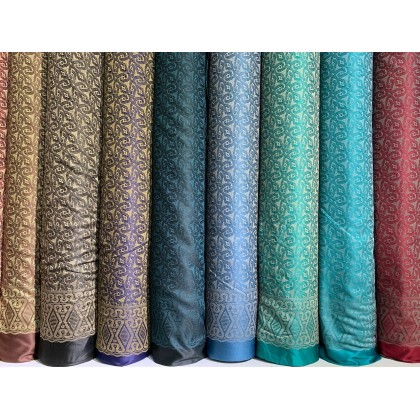 Batik Borneo Bungai Terung Bidang 45" (BB/CR/082025/01) Kain Cotton Rayon