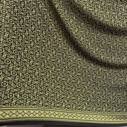 Batik Borneo Bungai Terung Bidang 45" (BB/CR/082025/01) Kain Cotton Rayon